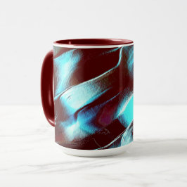 Caneca Esculpidos de metais mattos, em gradiente castanho