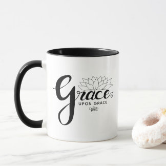 Caneca Escuro Floral do Elegante Grace Christian Faith