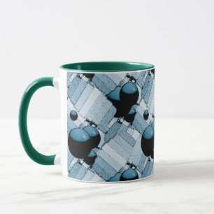 Caneca Esfera Geométrica Azul