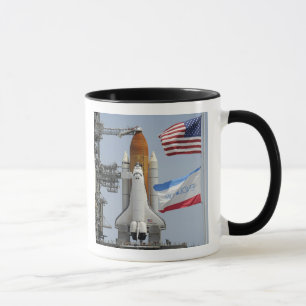 Caneca Esforço do vaivém espacial na plataforma de