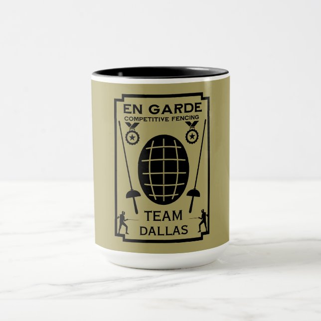 Caneca Esgrima de Espadas Competitiva (Centro)