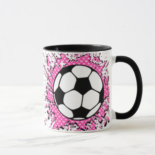 Caneca esguicho de futebol.