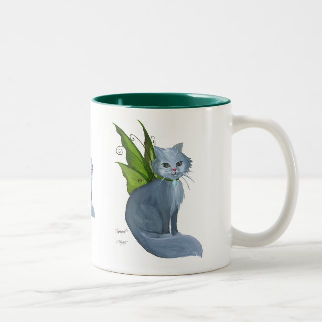 Caneca esmeralda do gato (Direita)