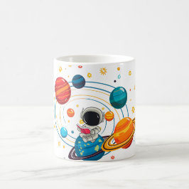 Caneca Espacial Fofa | Caneca de Café do Planeta K