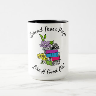 Caneca espalhar essas páginas como uma boa menina