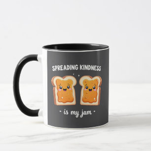 Caneca Espalhar gentileza é o meu empecilho de pão engraç