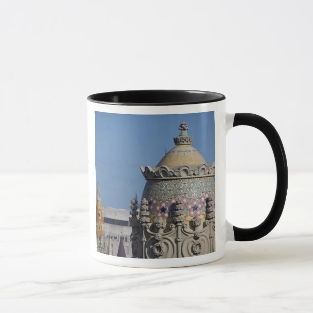 Caneca Espanha, Catalunha, Barcelona. Telhado de Barcelon (Direita)