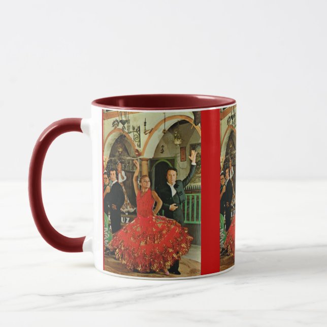 Caneca Espanha do vintage, dançarinos do Flamenco (Esquerda)