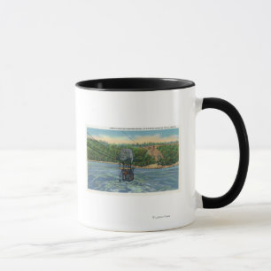 Caneca Espanhol Aerocar sobre o redemoinho de Niagara