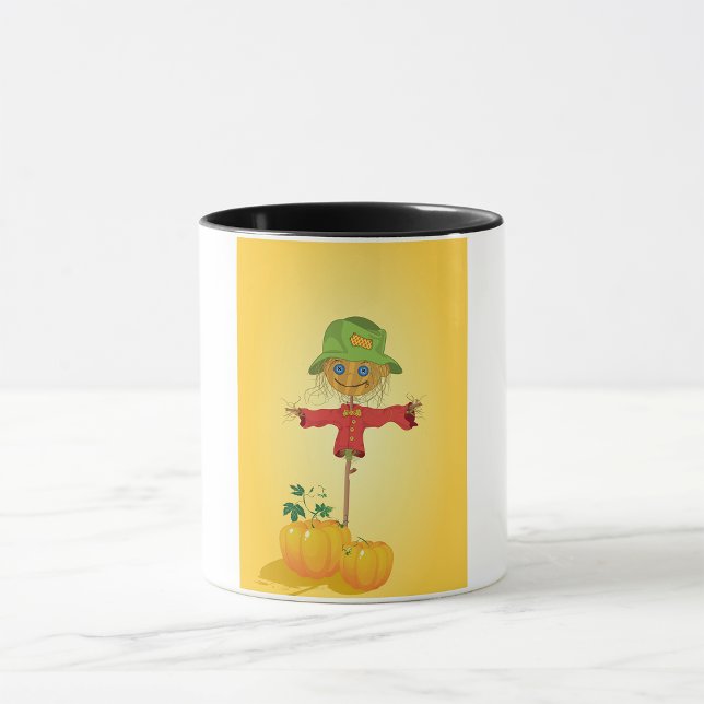 Caneca Espantalho Com Pumpkins Mug (Criador carregado)