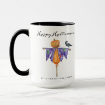 Espantalho do Dia das Bruxas com Abóbora