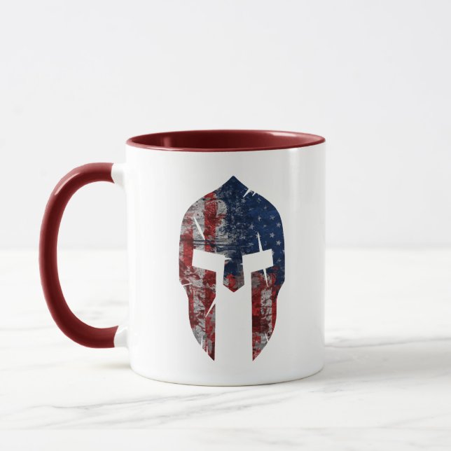 Caneca Espartano americano do estilo do grunhido (Esquerda)