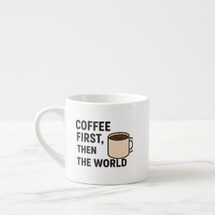 Caneca Especial,Café Primeiro, Depois o Mundo – Mo