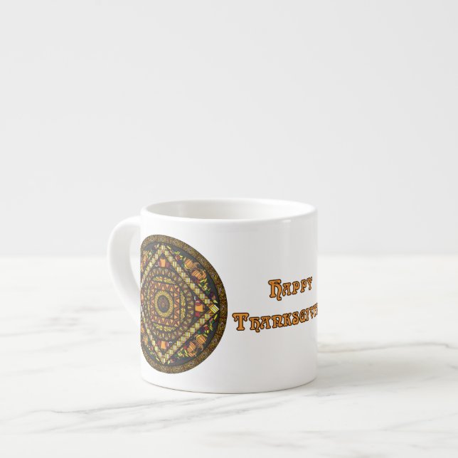 Caneca Especial de Ícones de Ação de Graças (Frente Esquerda)