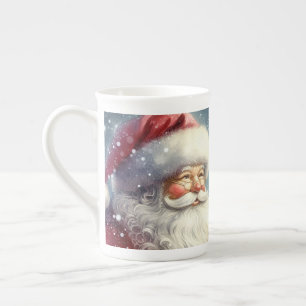 Caneca Especial de Porcelana de Osso Papai Noel Vi
