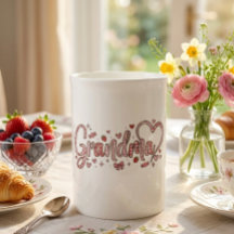 Caneca Especial de Porcelana Óssea Fofa e Capricho