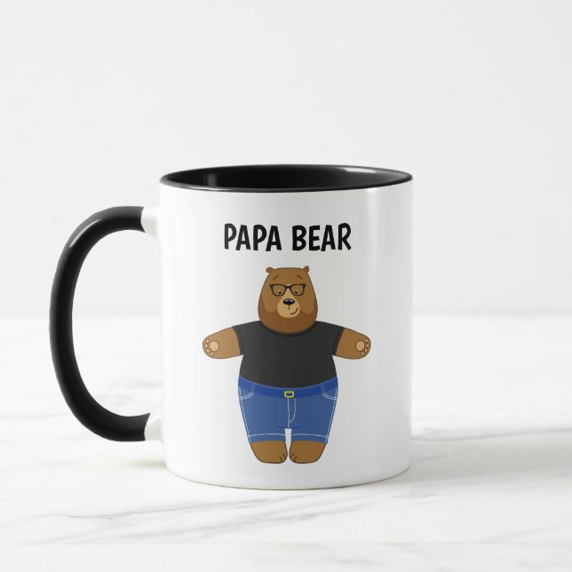 Caneca Especial Dia dos Pais Urso Papa Fofo (Esquerda)