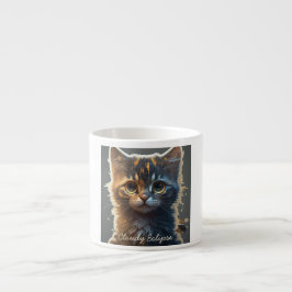 Caneca Especial Gatinho Tortoise Shell Olhos Largo