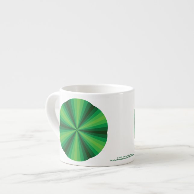 Caneca Especial Ilusão Óptica Verde (Frente Esquerda)