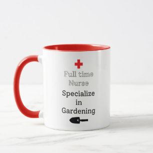 Caneca Especialização em Enfermeiros de Tempo de cheio em