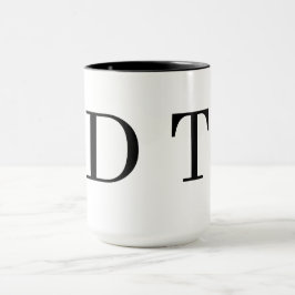 Caneca Espelho de Platina Gravado – Luxo Ultra‑Limpo