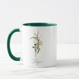 Caneca Esperança de flores silvestres