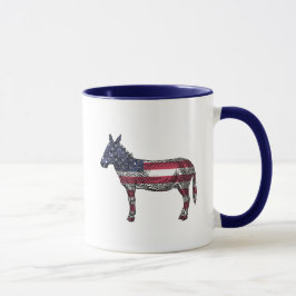 Caneca Esperança e mudança Democrata Donkey Políticos Mug