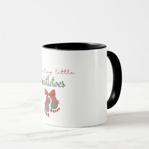 Caneca Esperando um Natal com Pouco Visco Gravidez