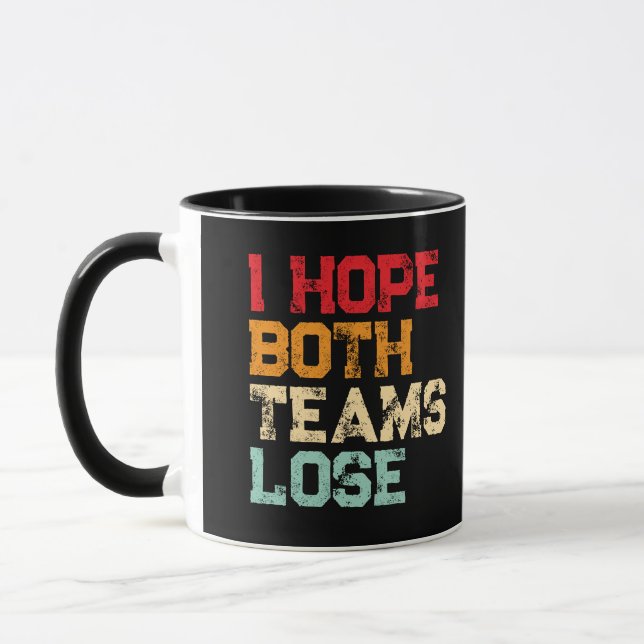 Caneca Espero que as duas equipes percam - Futebol Americ (Esquerda)