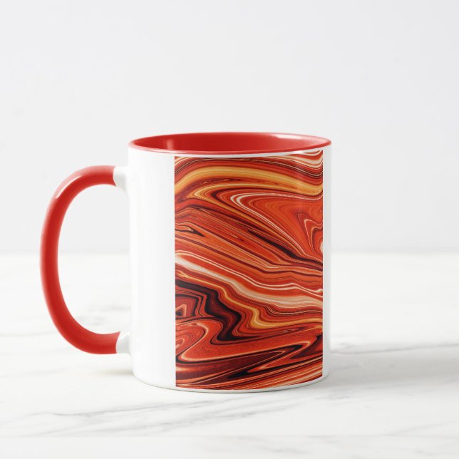 Caneca espirais de tinta de lava (Esquerda)
