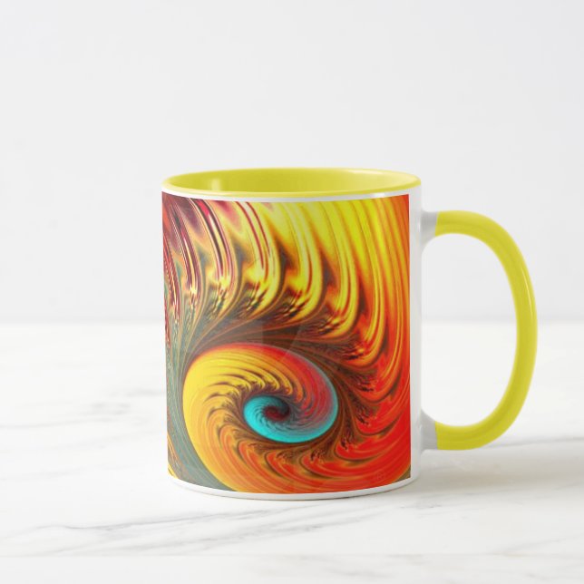 Caneca Espiral Fractal de Mandelbrot (Direita)