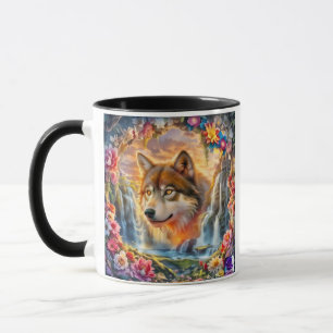 Caneca Espírito das cataratas: O Lobo Floral