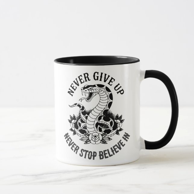Caneca Espírito sem rosto: Cobra e Trabalho de arte de Ro (Direita)