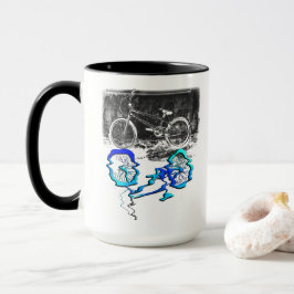 Caneca Esporte de Bicicleta BMX Reflexão Colorida