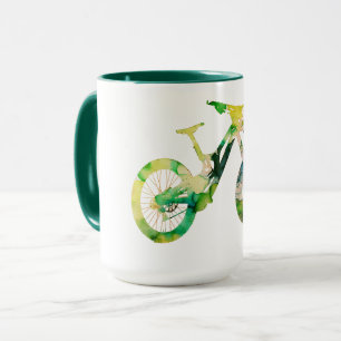 Caneca Esporte Radical Downhill Offroad Arte Aquarela