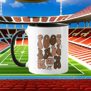 Caneca Esportes de futebol bonitos que mamãe adiciona mon