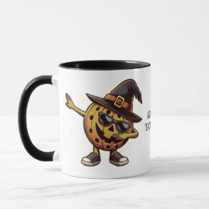 Caneca Esportes De Halloween De Pickleball Pumpkin