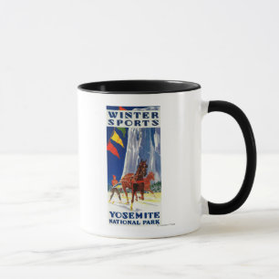 Caneca Esportes de inverno em Yosemite PosterYosemite, CA