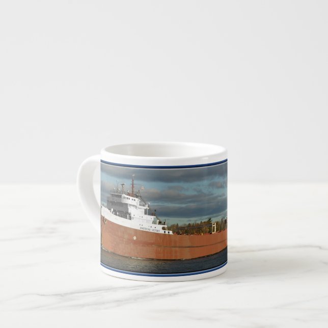 caneca espresso da vitória americana (Frente Esquerda)