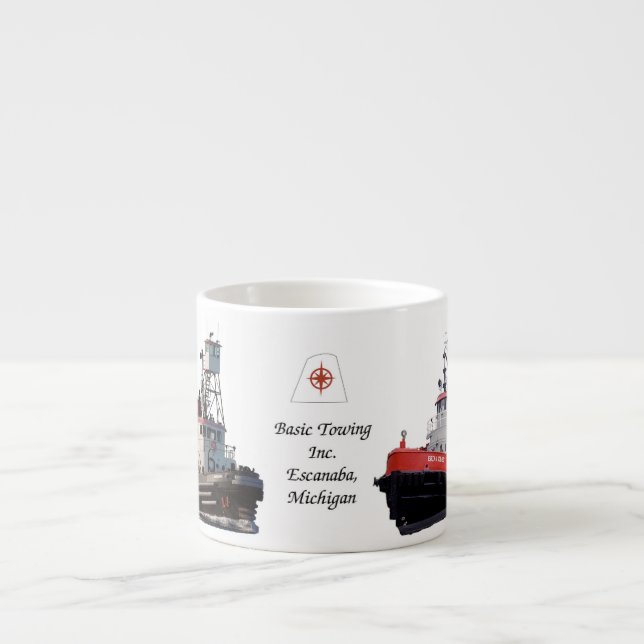 Caneca espresso de reboque básico (Frente)