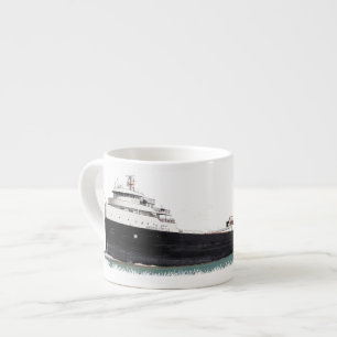 caneca espresso negra da Força Americana