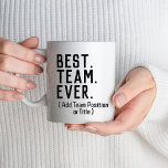 Caneca Esquadrão Funny da Melhor Equipe de Funcionários d<br><div class="desc">Melhor Equipe Já Funcionarios Trabalhador De Equipe Funny Squad Mug</div>