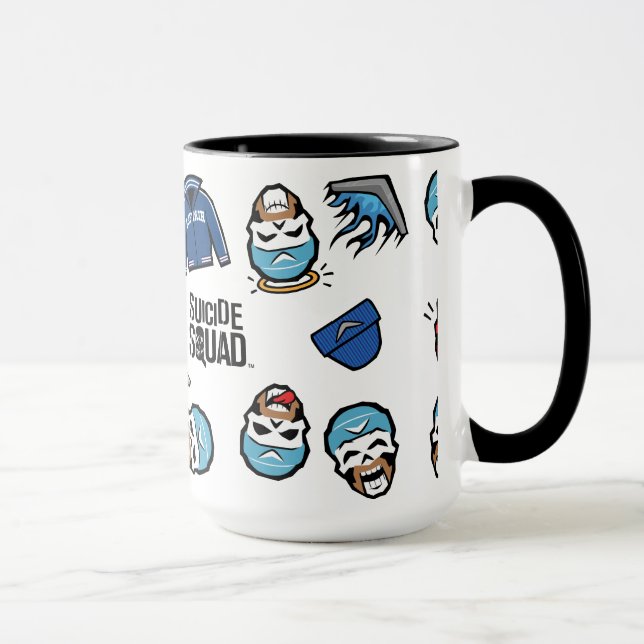 Caneca Esquadrão Suicida | Capitão Boomerang Emoji Patter (Direita)