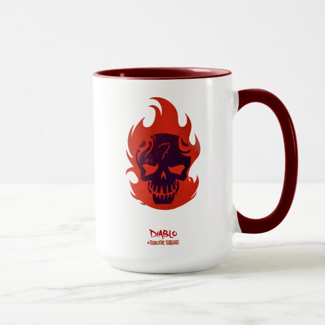 Caneca Esquadrão Suicida | Ícone Diablo Head (Direita)