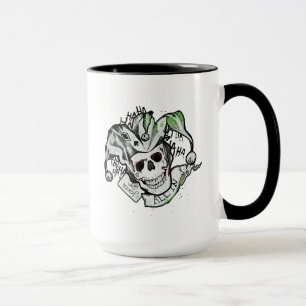 Caneca Esquadrão Suicida   Joker Skull "All In" Tattoo Ar