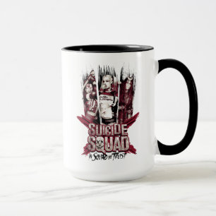 Caneca Esquadrão Suicida   Raparigas "Em Quadrado Confiam