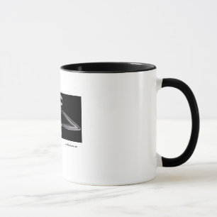 Caneca esqueletal do surfista do amputado