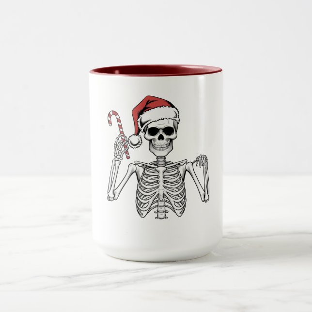 Caneca Esqueleto de Doce de Natal (Centro)