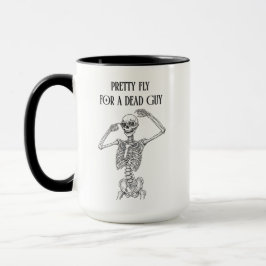 Caneca Esqueleto engraçado de Halloween Bonito Voo Para u