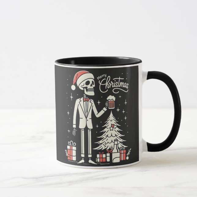 Caneca Esqueleto Feliz de Natal (Direita)